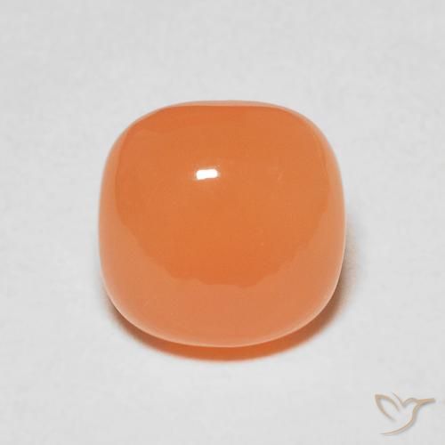 2.17ct Naturel Orange clair Pierre de lune, Coussin, Translucide