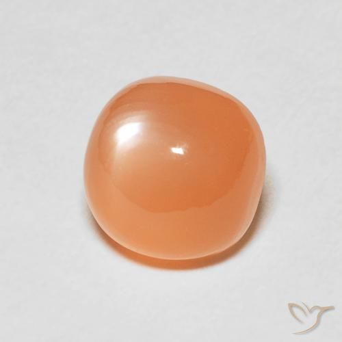 Pierre de lune Pourpre rougeâtre léger naturelle Coussin, 2.42 ct, Translucide