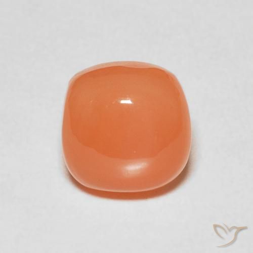 2.48ct Naturel Orange moyen Pierre de lune, Coussin, Translucide