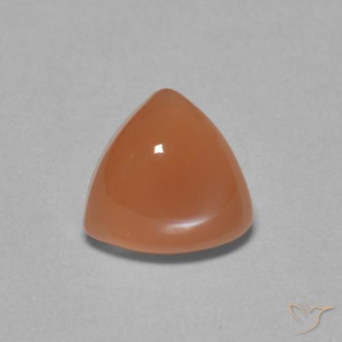 1.61ct Naturel Orange foncé Pierre de lune, Trillion, Translucide