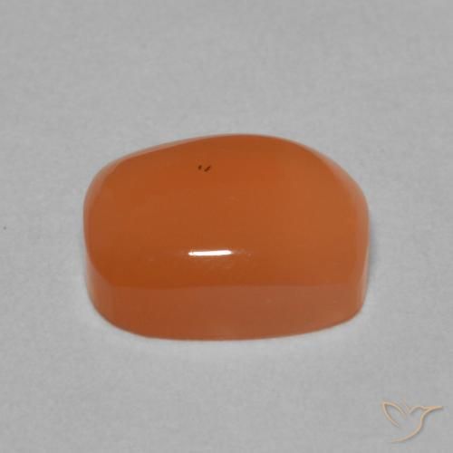 Pierre de lune Pourpre rougeâtre léger naturelle Coussin, 2.23 ct, Translucide