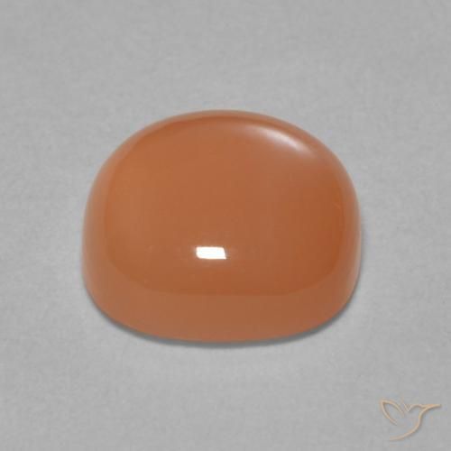 Pierre de lune Pourpre rougeâtre léger naturelle Coussin, 2.05 ct, Translucide