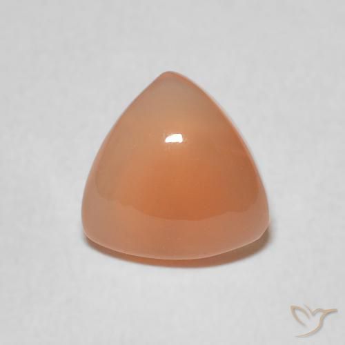 1.35ct Naturel Orange moyen Pierre de lune, Trillion, Translucide