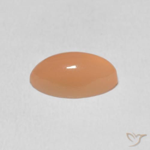 Pierre de lune Orange cantaloup naturelle Marquise, 1.38 ct, Translucide