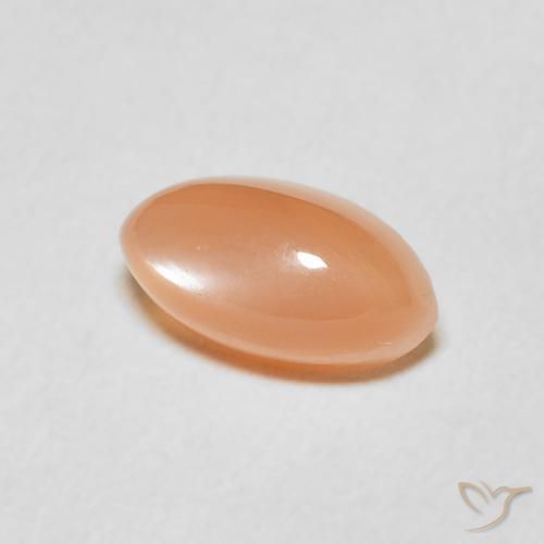 Pierre de lune Orange cantaloup naturelle Marquise, 1.68 ct, Translucide