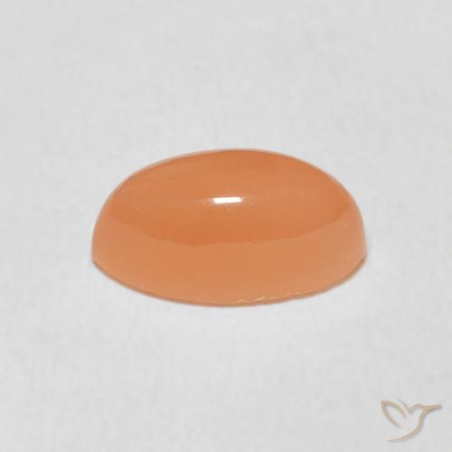 Pierre de lune Orange cantaloup naturelle Marquise, 1.68 ct, Translucide