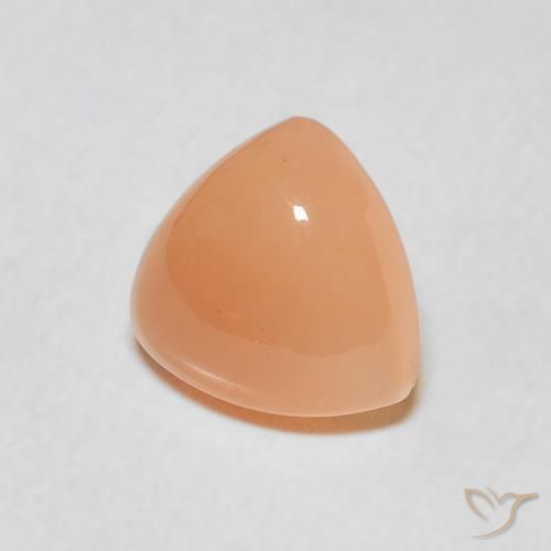 Pierre de lune Medium Light-Orange naturelle Trillion, 1.53 ct, Translucide