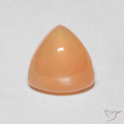 1.67ct Naturel Orange moyen Pierre de lune, Trillion, Translucide