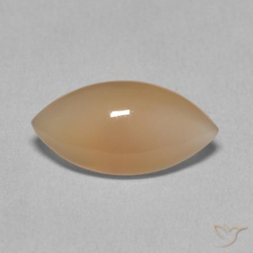 2.34ct Naturel Orange clair Pierre de lune, Marquise, Translucide