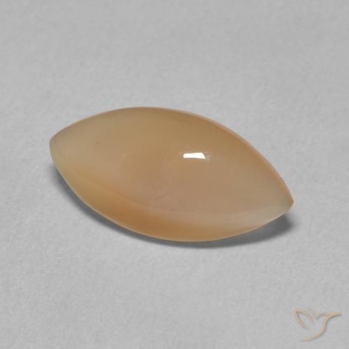 Pierre de lune Orange clair naturelle Marquise, 2.34 ct, Translucide