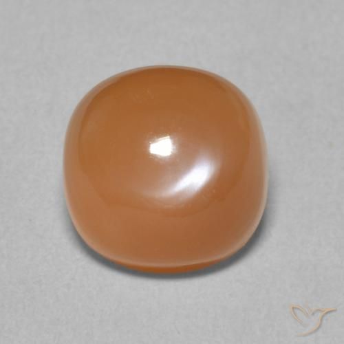 2.46ct Naturel Orange moyen Pierre de lune, Coussin, Translucide
