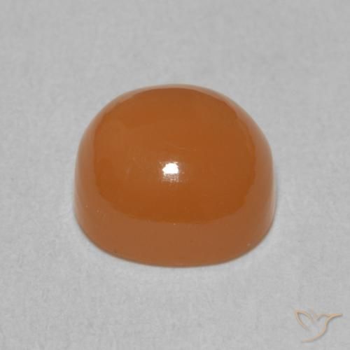 Pierre de lune Orange moyen naturelle Coussin, 2.46 ct, Translucide