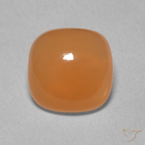 1.94ct Naturel Orange moyen Pierre de lune, Coussin, Translucide