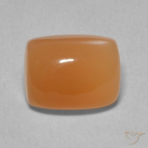 2.47ct Naturel Orange moyen Pierre de lune, Coussin, Translucide
