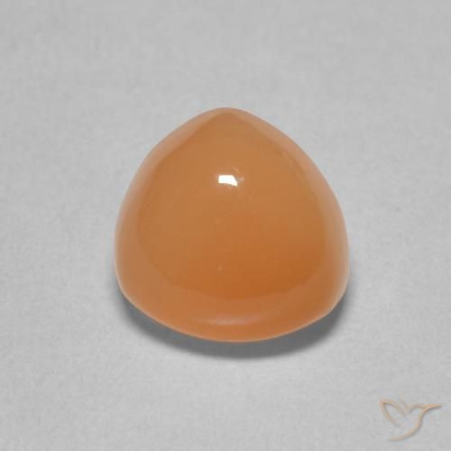 2.19ct Naturel Orange moyen Pierre de lune, Trillion, Translucide