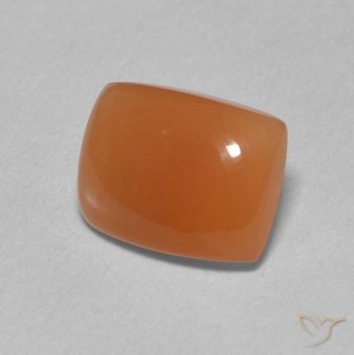 Pierre de lune Orange foncé naturelle Coussin, 1.89 ct, Translucide