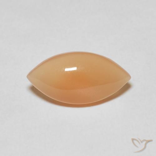 2.52ct Naturel Orange cantaloup Pierre de lune, Marquise, Translucide