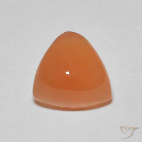 1.93ct Naturel Orange rougeâtre Pierre de lune, Trillion, Translucide
