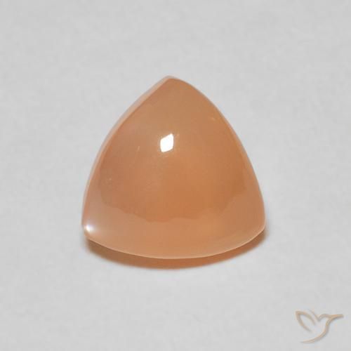 1.70ct Naturel Orange cantaloup Pierre de lune, Trillion, Translucide