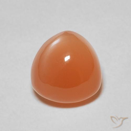 2.15ct Naturel Orange moyen Pierre de lune, Trillion, Translucide