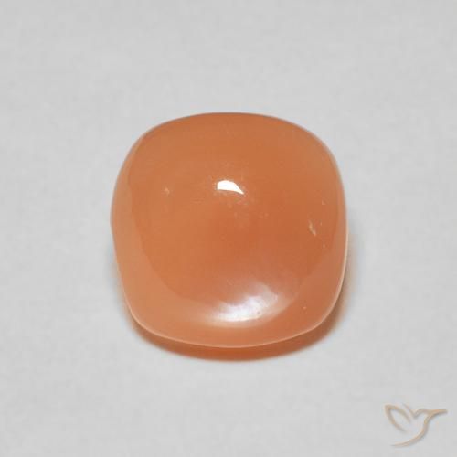 Pierre de lune Pourpre rougeâtre léger naturelle Coussin, 1.99 ct, Translucide