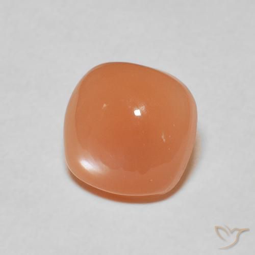 Pierre de lune Pourpre rougeâtre léger naturelle Coussin, 1.99 ct, Translucide