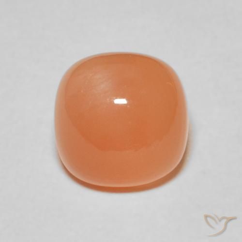 2.38ct Naturel Pourpre rougeâtre léger Pierre de lune, Coussin, Translucide