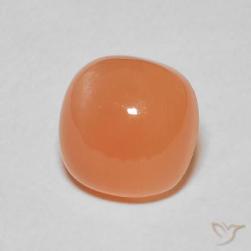 Pierre de lune Pourpre rougeâtre léger naturelle Coussin, 2.38 ct, Translucide