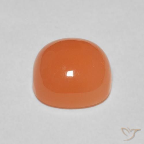 Pierre de lune Pourpre rougeâtre léger naturelle Coussin, 2.38 ct, Translucide