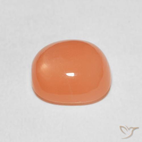 Pierre de lune Pourpre rougeâtre léger naturelle Coussin, 1.89 ct, Translucide