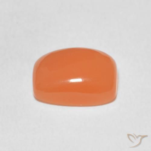 Pierre de lune Pourpre rougeâtre léger naturelle Coussin, 2.12 ct, Translucide