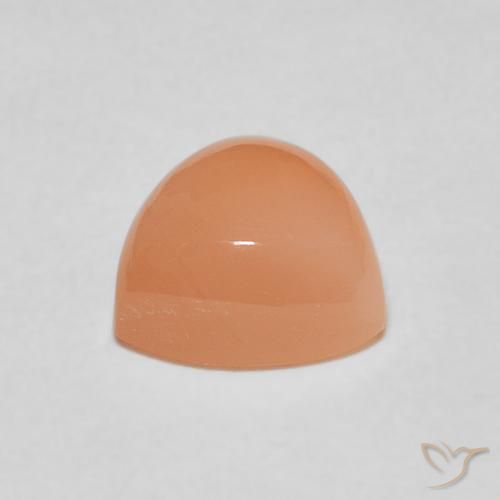 Pierre de lune Medium Light-Orange naturelle Trillion, 2.21 ct, Translucide