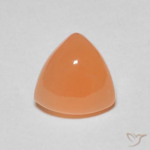 1.76ct Naturel Orange moyen Pierre de lune, Trillion, Translucide