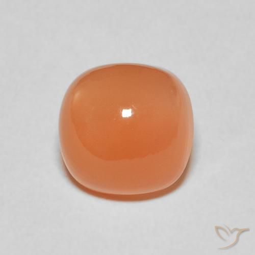 2.52ct Naturel Orange clair Pierre de lune, Coussin, Translucide