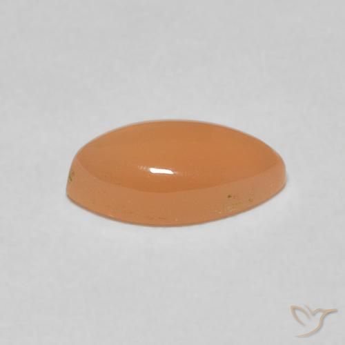 Pierre de lune Medium Light-Orange naturelle Marquise, 1.21 ct, Translucide