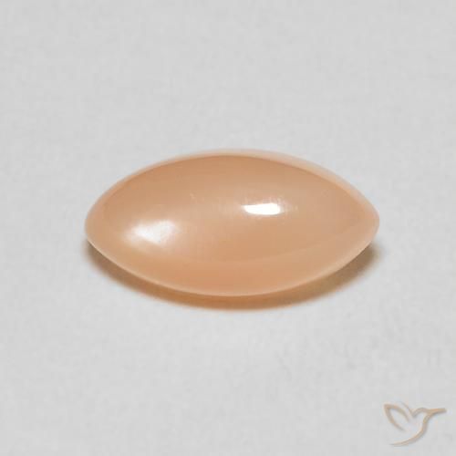 Pierre de lune Medium Light-Orange naturelle Marquise, 1.51 ct, Translucide