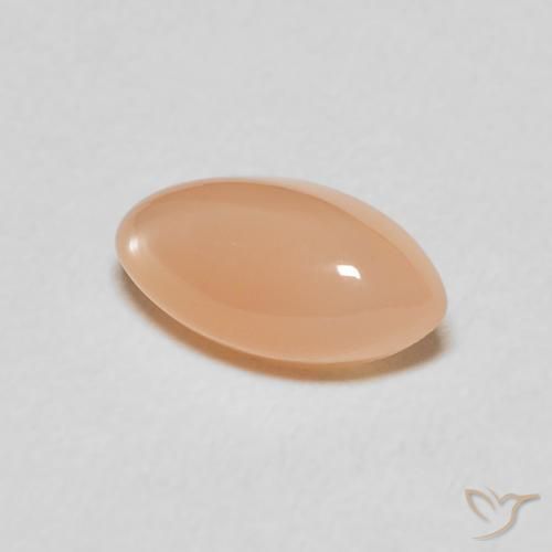 Pierre de lune Medium Light-Orange naturelle Marquise, 1.51 ct, Translucide