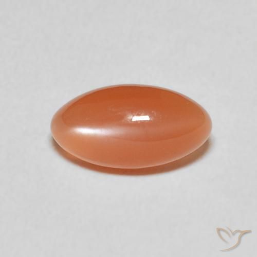 Pierre de lune Orange foncé naturelle Marquise, 1.52 ct, Translucide