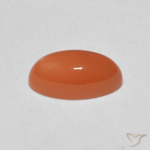 Pierre de lune Orange foncé naturelle Marquise, 1.52 ct, Translucide
