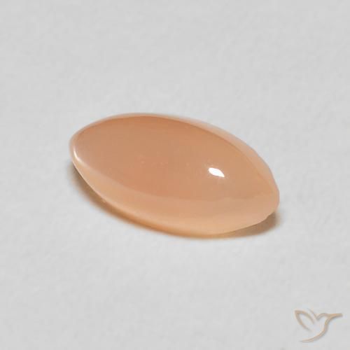 Pierre de lune Medium Light-Orange naturelle Marquise, 1.35 ct, Translucide
