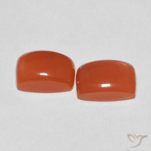 Shop natural 4.60ct Orange moyen Pierre de lune gems, Coussin, from Inde at GemSelect. In stock, global shipping!
