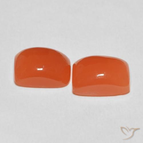 Shop natural 5.26ct Orange feu Pierre de lune gems, Coussin, from Inde at GemSelect. In stock, global shipping!