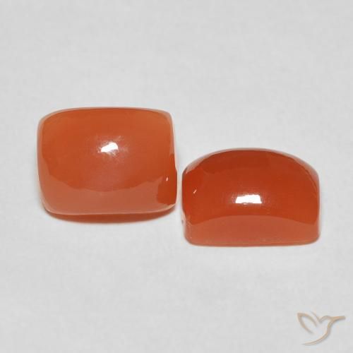 Shop natural 5.12ct Orange moyen Pierre de lune gems, Coussin, from Inde at GemSelect. In stock, global shipping!