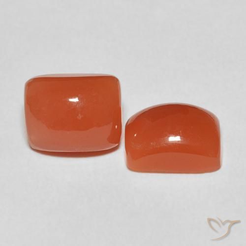 Shop natural 5.32ct Orange moyen Pierre de lune gems, Coussin, from Inde at GemSelect. In stock, global shipping!