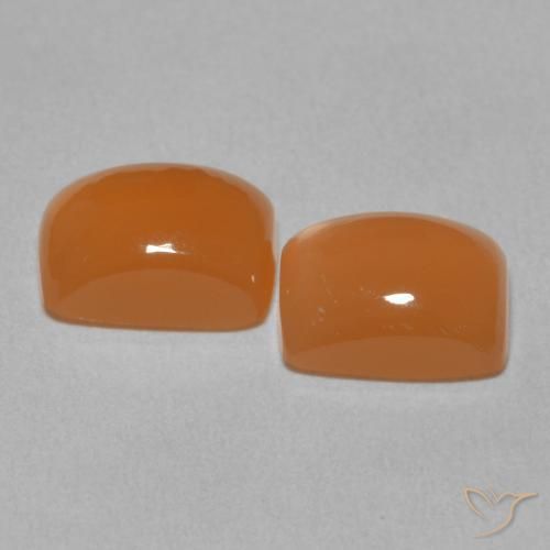 Shop natural 5.07ct Orange abricot chaud Pierre de lune gems, Coussin, from Inde at GemSelect. In stock, global shipping!