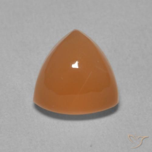 2.07ct Naturel Orange moyen Pierre de lune, Trillion, Translucide