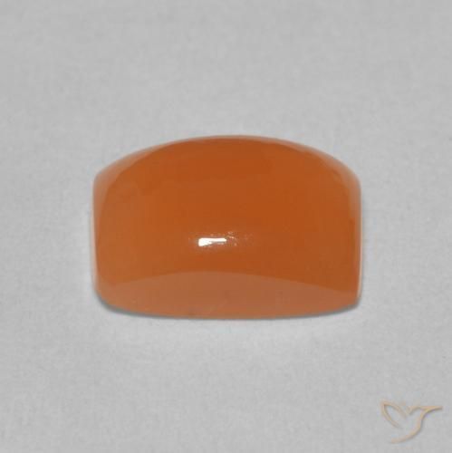 Pierre de lune Orange clair naturelle Coussin, 2.00 ct, Translucide