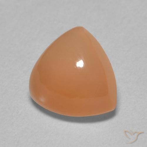 Pierre de lune Pourpre rougeâtre léger naturelle Trillion, 1.81 ct, Translucide