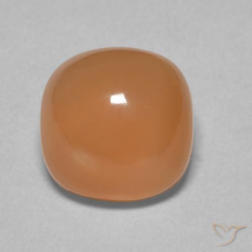 2.30ct Naturel Orange clair Pierre de lune, Coussin, Translucide