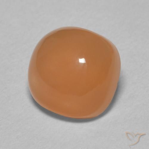 Pierre de lune Orange clair naturelle Coussin, 2.30 ct, Translucide